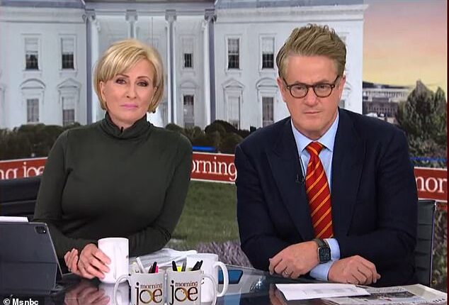 A gripping subplot to the presidential race is raising eyebrows as MSNBC's Joe Scarborough, pictured with with and co-host Mika Brzezinski  'freaks out' at the growing likelihood of his nemesis returning to the White House.