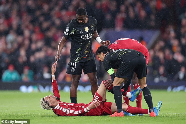 The latest cruel twist in a year of 'madness' came on Tuesday night when Hugo Ekitike suffered an achilles injury against Paris Saint-Germain