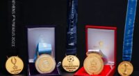 A full set of medals from Man City's Treble winning season will be auctioned later this month