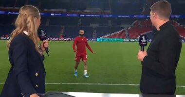 Mohamed Salah chose not to speak to Steven Gerrard and Laura Woods after the PSG defeat