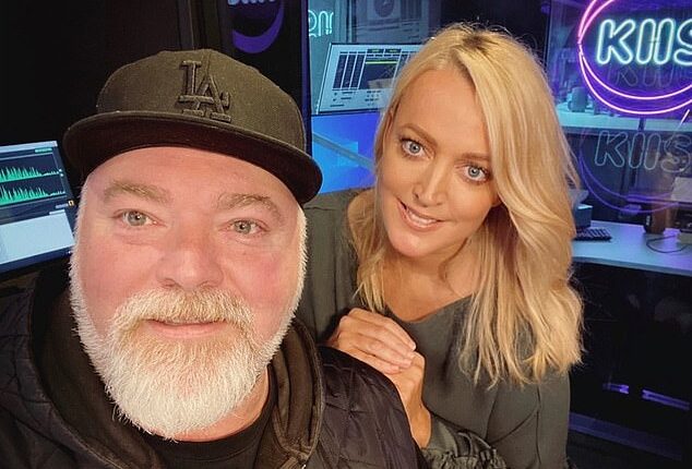 Pictured: Kyle Sandilands and Jackie 'O' Henderson in the KIIS studio