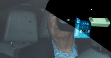 Comey left the Virginia courthouse in the back of a car