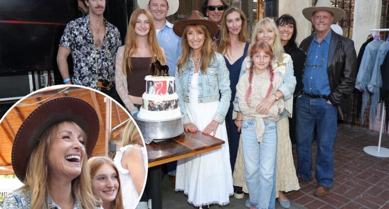 Jane Seymour continues her 75th birthday celebration with her 'Dr. Quinn, Medicine Woman' co-stars