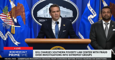 DOJ announces charges against SPLC.