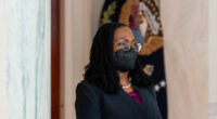 Ketanji Brown Jackson wearing a mask