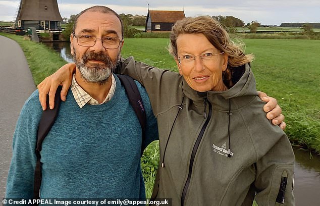 Proven innocent: Andrew Malkinson with ex-partner Karin Schuitemaker, who stood by him