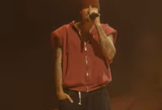 Justin Bieber, 32, left Billie Eilish in hysterics as he crowned her his 'One Less Lonely Girl' during his Coachella set for weekend two on Saturday