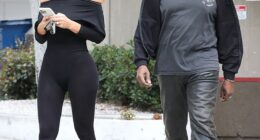 Kanye West, 48, and his wife Bianca Censori, 31, were seen stepping out for breakfast at Denny's on Saturday