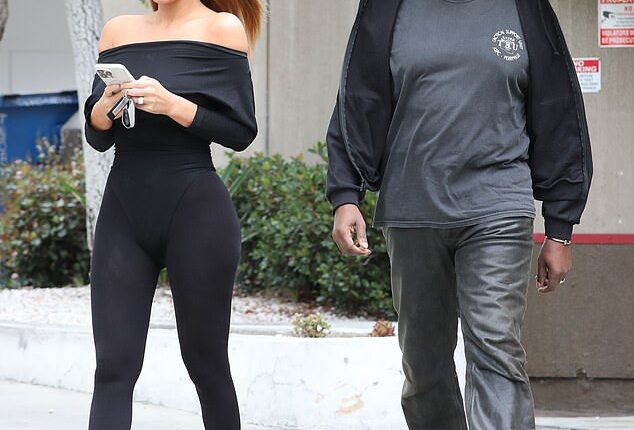 Kanye West, 48, and his wife Bianca Censori, 31, were seen stepping out for breakfast at Denny's on Saturday