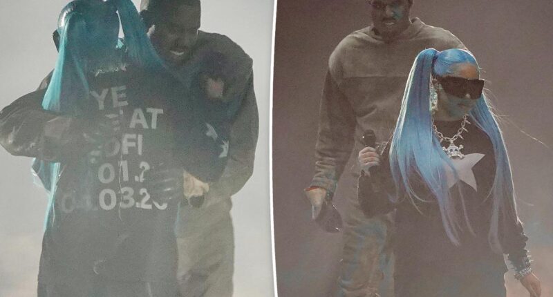 Kanye West brings North West onstage at comeback concert