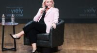 White House Press Secretary Karoline Leavitt speaks during a Turning Point USA stop in the Lisner Auditorium at George Washington University on April 2nd, 2026 in Washington, DC