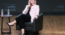 White House Press Secretary Karoline Leavitt speaks during a Turning Point USA stop in the Lisner Auditorium at George Washington University on April 2nd, 2026 in Washington, DC