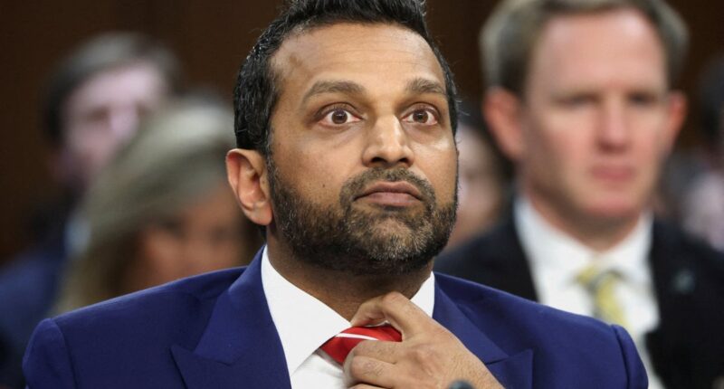 Kash Patel ‘paranoid’ about being fired and alarms colleagues with alcohol binges and unexplained absences, report claims