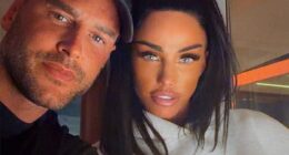 Katie Price's son Harvey has called her new husband Lee Andrews 'daddy' in a sweet drawing, days after the star confirmed her husband does have a travel ban