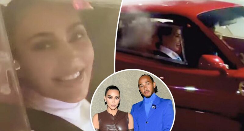 Kim Kardashian and Lewis Hamilton go Instagram-official with wild Tokyo ride video