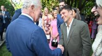 King Charles meets with Olympic diver and celebrity knitter Tom Daley