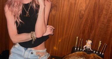 Lady Mary Charteris celebrated her 39th birthday in style at the penthouse of a bar in Shoreditch, London