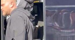 Harry Winks was involved in a heated exchange with Leicester fans after their 1-0 defeat at Portsmouth