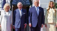 President Donald Trump and First Lady Melania Trump welcomed King Charles and Queen Camilla to the White House on Monday as the royals kicked off their four-day trip to the US