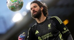 Liverpool No 1 Alisson is dealing with his 11th case of injury or illness in the last three seasons