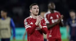 Andy Robertson will leave Liverpool at the end of the season, the club has confirmed