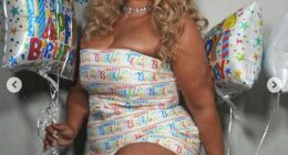 Lizzo rocked a tiny 'birthday suit' and matching thigh-high boots to celebrate turning 38