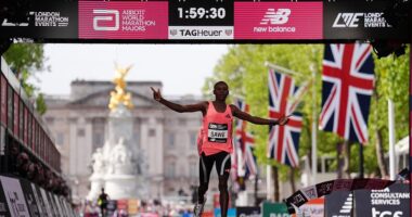 London Marathon 2026: Kenya's Sabastian Sawe makes history as he becomes first person to complete 26.2-mile race in under two hours  