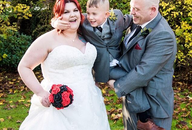 Jay Cartmell is pictured with parents Leigha and James, who described their son as their 'perfect little boy' who was 'loving, kind and full of mischief'