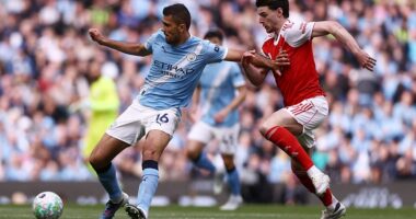 Manchester City vs Arsenal - Premier League LIVE: Latest score and updates as Gunners survive HUGE early scare in fast start