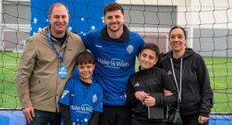 Mason Mount (centre) supported a Make-A-Wish UK event at St George's Park on Tuesday
