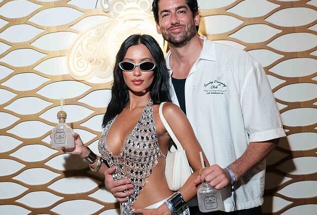 Married At First Sight's Evelyn Ellis turned up the heat in a daring outfit as she attended the Day Zero rave in Bali over the weekend with her partner Duncan James