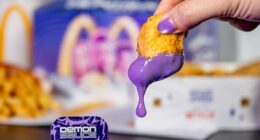 Macca's will introduce a KPop Demon Hunters menu range on April 1, with one of the limited-edition meals including a 10-pack of nuggets served with a special purple Demon sauce