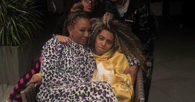 Mel B shared a rare snap with all three of her children on Instagram on Thursday after she returned to America's Got Talent for the 20th anniversary series