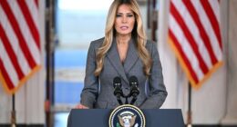 'I've never been friends with Epstein,' Melania Trump said during an address at the White House on Thursday afternoon