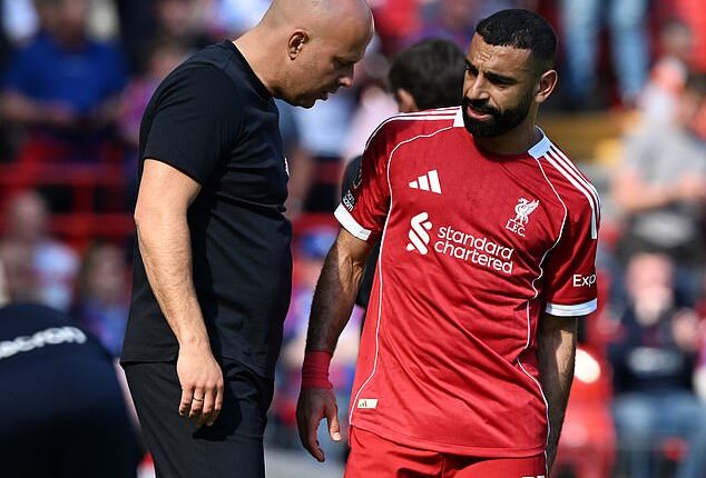 Mohamed Salah went off injured for Liverpool against Crystal Palace and the outlook is bleak