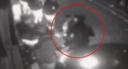 This is the moment a Romanian confidence trickster pretends to be a heartbroken lover before stealing a clubber's £11,000 Rolex watch