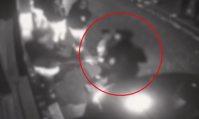 This is the moment a Romanian confidence trickster pretends to be a heartbroken lover before stealing a clubber's £11,000 Rolex watch