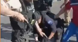 Former Ecuador World Cup star Christian Lara was kicked and punched by angry bystanders after he was allegedly involved in an attempted armed robbery