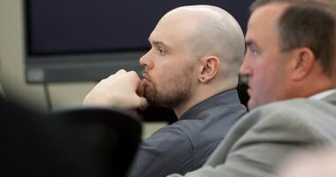 FedEx killer Tanner Horner's mother testified about his upbringing at his trial on Wednesday. Horner is seen listening to testimony in court