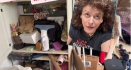 Nadia Sawalha revealed the 'nightmare' of mess that has overtaken her home as she shared pictures of the 'chaos' in her house