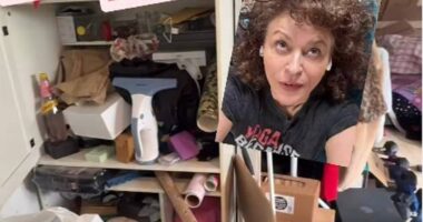 Nadia Sawalha revealed the 'nightmare' of mess that has overtaken her home as she shared pictures of the 'chaos' in her house