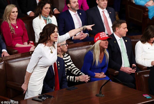 Representative  Nancy Mace at the US Capitol Building on March 4, 2025 in Washington, DC