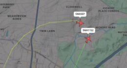Near mid-air collision between Southwest Airlines planes narrowly averted above Nashville