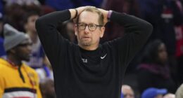 Sixers head coach Nick Nurse