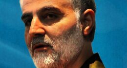 The niece and grand niece of the notorious late Iranian general Qasem Soleimani (pictured) have been arrested by Immigration and Customs Enforcement in LA