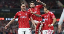 Nottingham Forest won a tense first leg against Aston Villa at the City Ground on Thursday