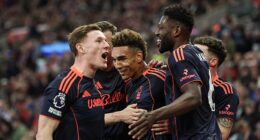 Nottingham Forest ran riot as they thrashed Sunderland 5-0 to move eight clear of the drop zone