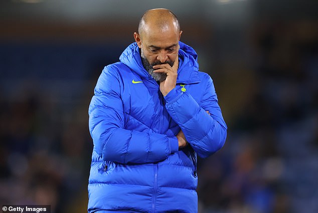Nuno Espirito Santo endured a turbulent time at Tottenham but is now looking to see his former club drop into the relegation zone