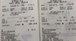 Kelly and Katherine Graves, of British Columbia, spent $60 CAD ($44 USD) to refill the tank of their rental car in April 2025 before returning it to National Car Rental, which is owned by Enterprise