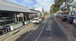 The Reservoir shopping strip where the paramedic was attacked is pictured